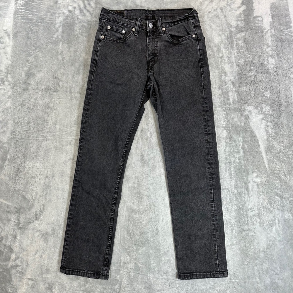 Levi's 514 Straight Fit Jeans Men's Size 29x30 Charcoal Gray Stretch